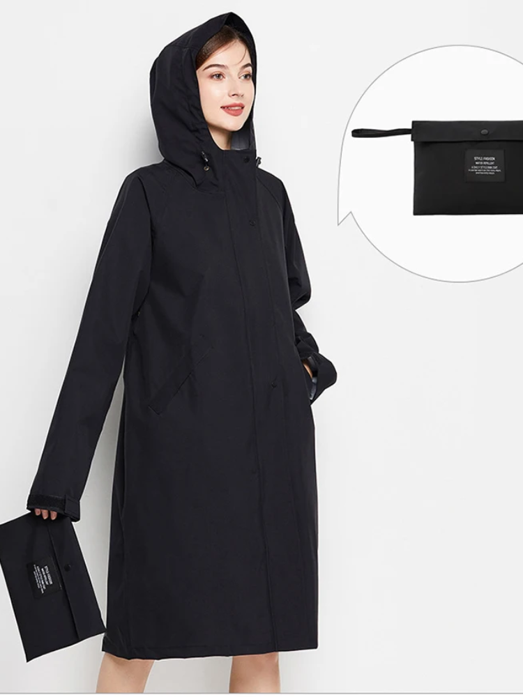 Anna | Imperméable et coupe-vent pour femme avec capuche ajustable, veste d'extérieur légère