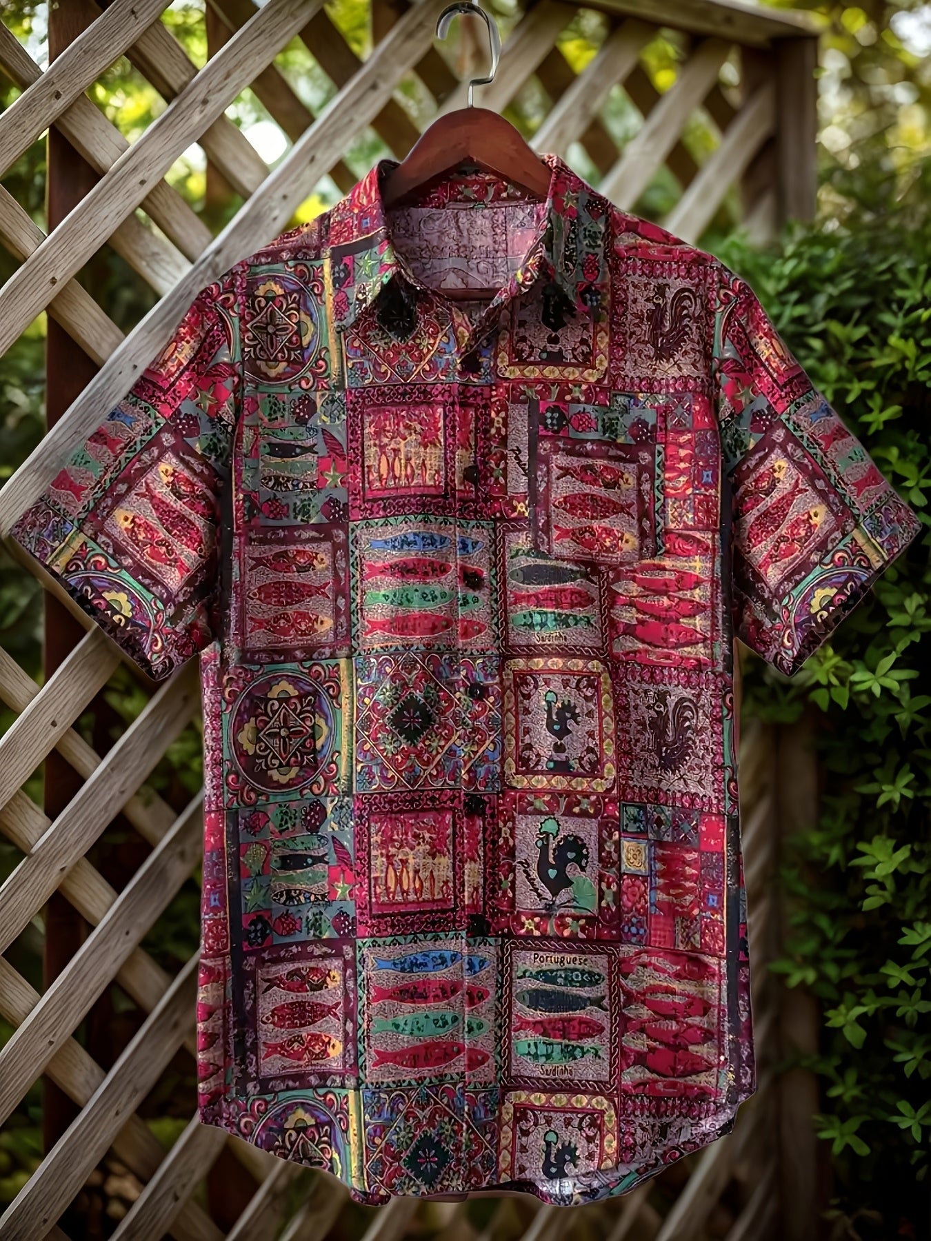 Zayor | Heren 3D Digitale Print T-shirt – Etnische Tribal Graphic Tee, Casual Losse Pasvorm