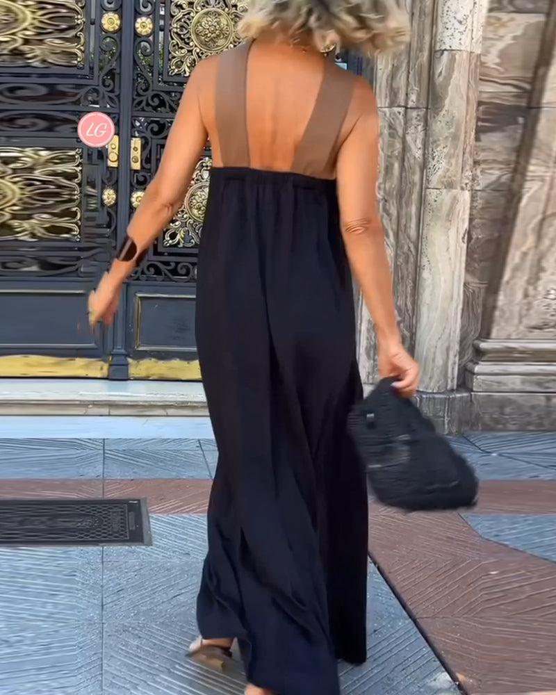Zephyria | Mouwloze halterjurk voor dames – luchtige zomerse midi-outfit