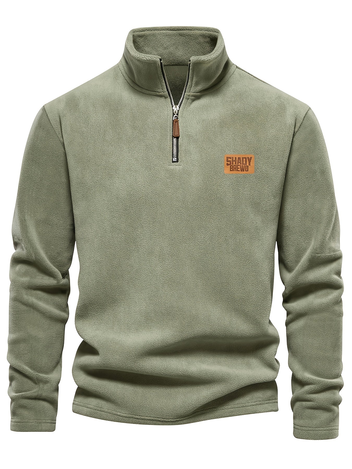 Daire | Thermische fleece gevoerde heren trui met halve rits – Warm, stevig winterhemd, halve rits