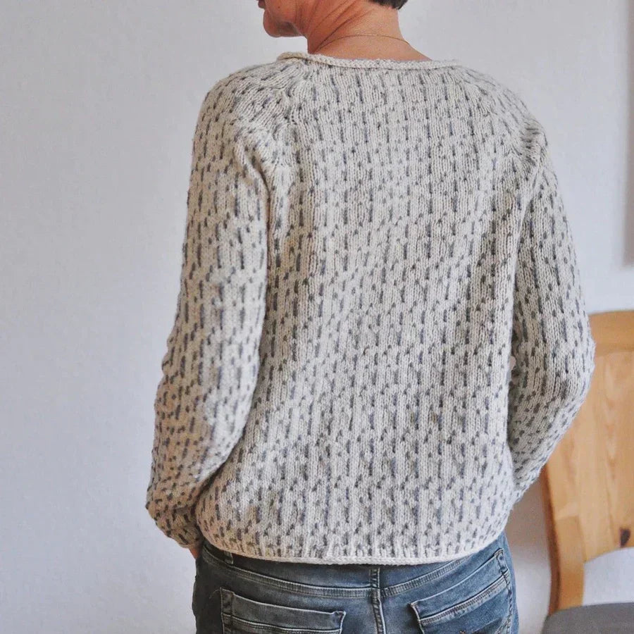 Bryndessa | Pull structuré classique pour femme – pull en maille douce, haut décontracté et confortable