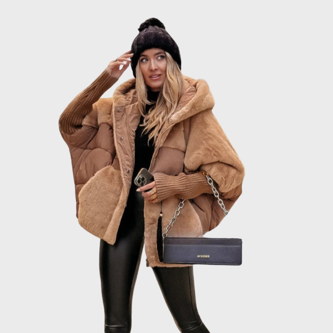 Arvella | Stilvolle Damen-Daunenjacke mit Kapuze, lockere Passform, warme Herbstjacke