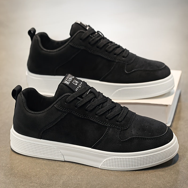 StridePro | Baskets plates décontractées pour hommes - chaussures à lacets, confortables et résistantes pour un usage quotidien