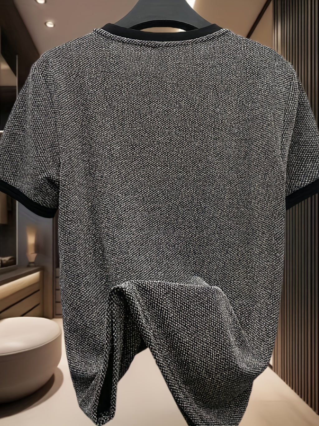 Sylvenorin | Jacquard-T-shirt voor heren in Europese stijl – korte mouwen