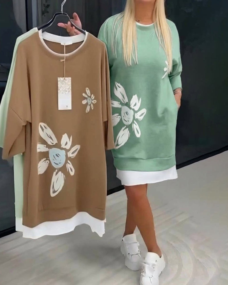 Velira | Dames Casual Jurk met Relaxte Pasvorm