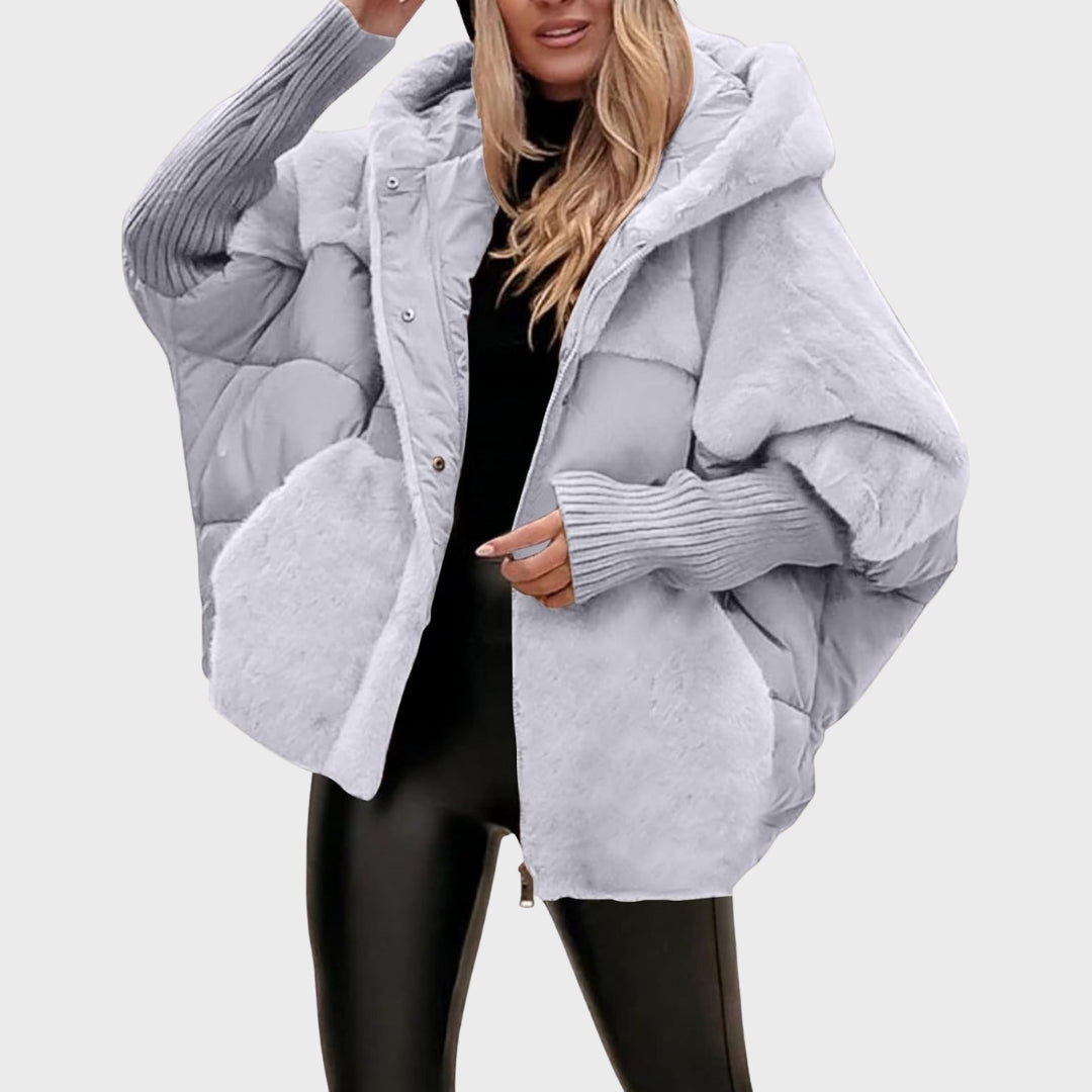 Arvella | Stilvolle Damen-Daunenjacke mit Kapuze, lockere Passform, warme Herbstjacke