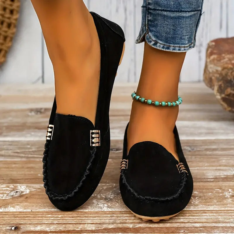 CloudLoaf | Casual Platte Loafers voor Dames – Comfortabele Instappers met Zachte Zool voor Wandelen