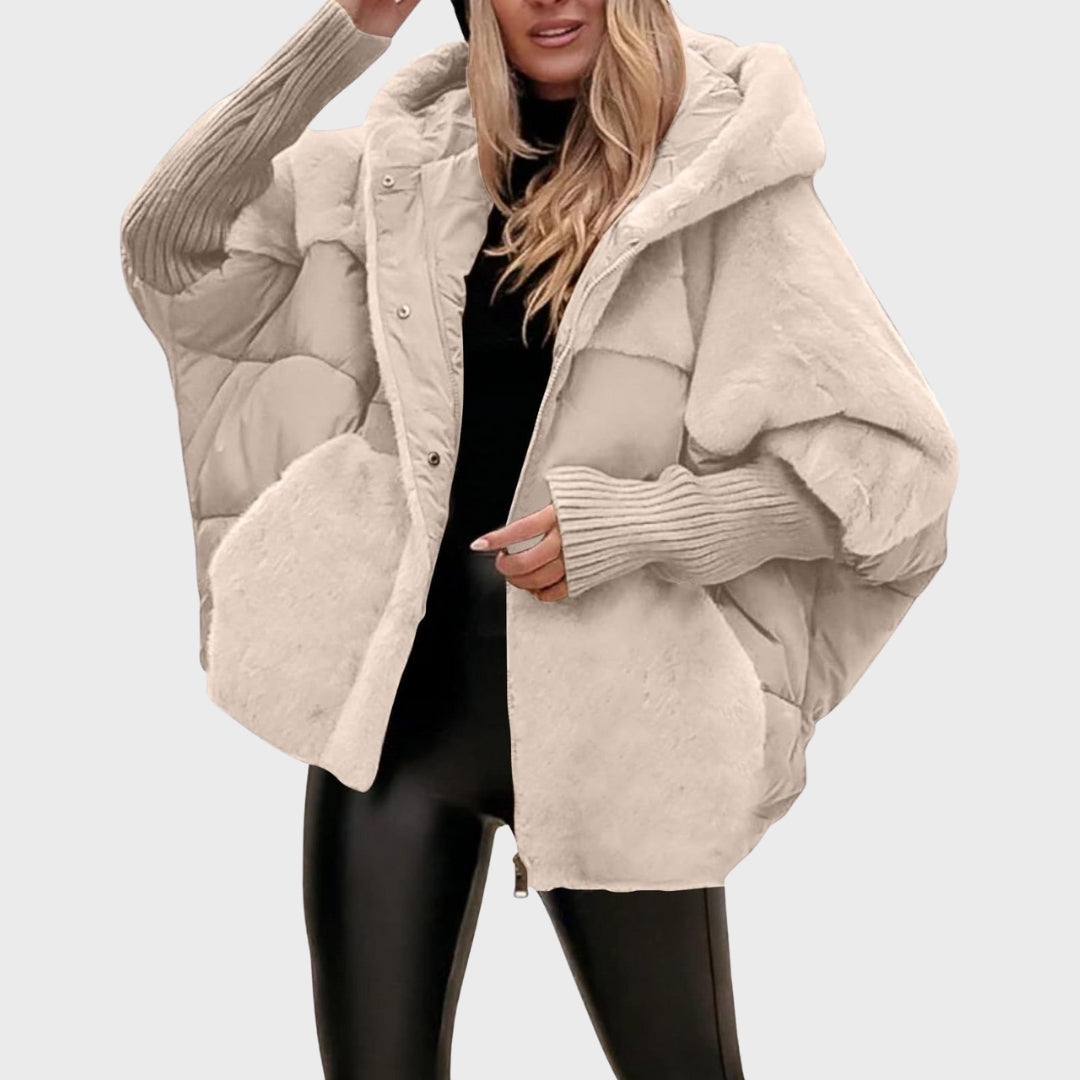 Arvella | Stilvolle Damen-Daunenjacke mit Kapuze, lockere Passform, warme Herbstjacke