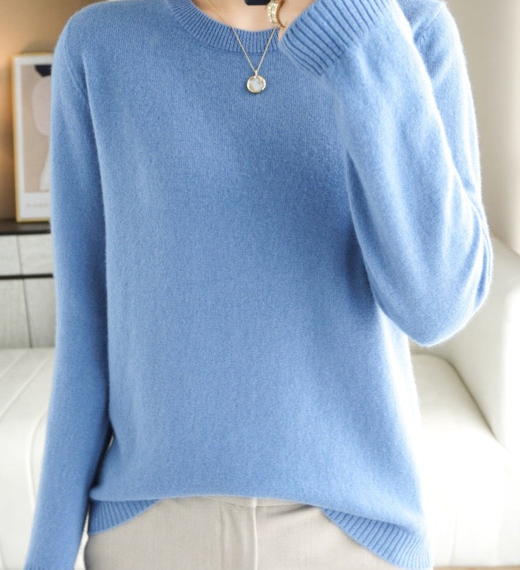 Sanne | Eleganter Pullover aus Merinowolle, weich und atmungsaktiv, leichter Strickpullover