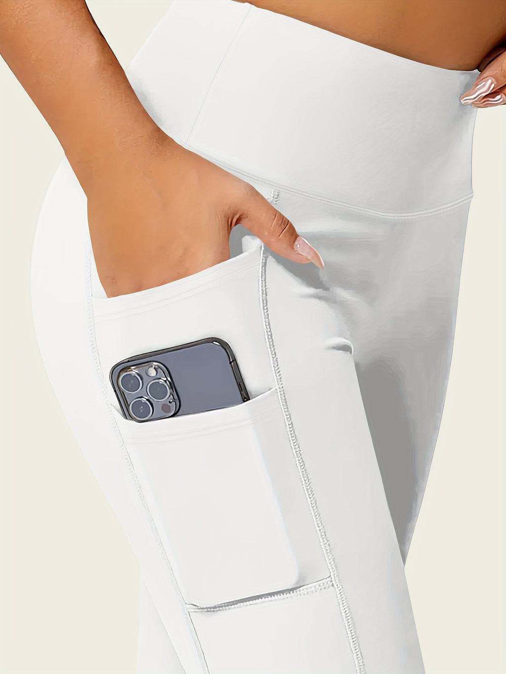 Daelric | Naadloze legging met hoge taille voor dames - boterzacht, elastisch en met zakken