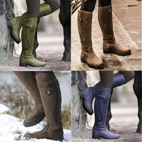 Nimbra | Bottes hautes élégantes et imperméables pour femmes - Antidérapantes, chaussures tendance pour l'hiver