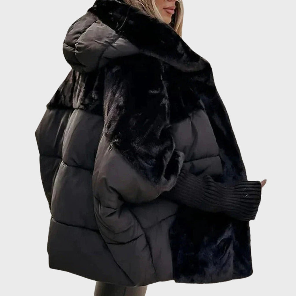 Arvella | Stilvolle Damen-Daunenjacke mit Kapuze, lockere Passform, warme Herbstjacke