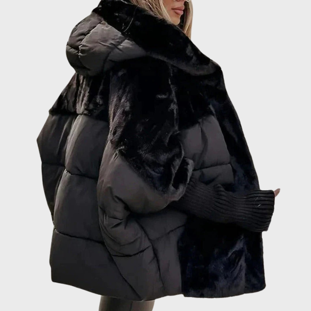 Arvella | Stilvolle Damen-Daunenjacke mit Kapuze, lockere Passform, warme Herbstjacke