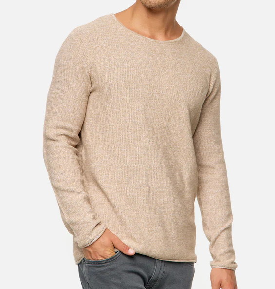 Lorvric | Klassischer Herren-Rundhalspullover – Leichter, atmungsaktiver Strickpullover, lässiges Oberteil