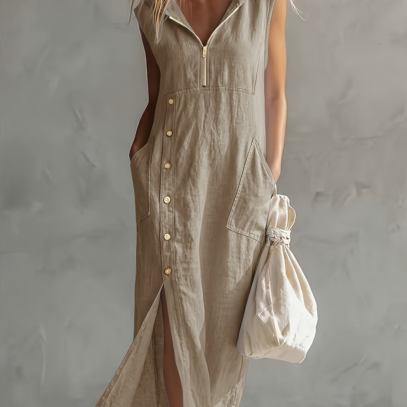Jovyn | Zomerse casual jurk voor dames – Ruime, elegante jurk