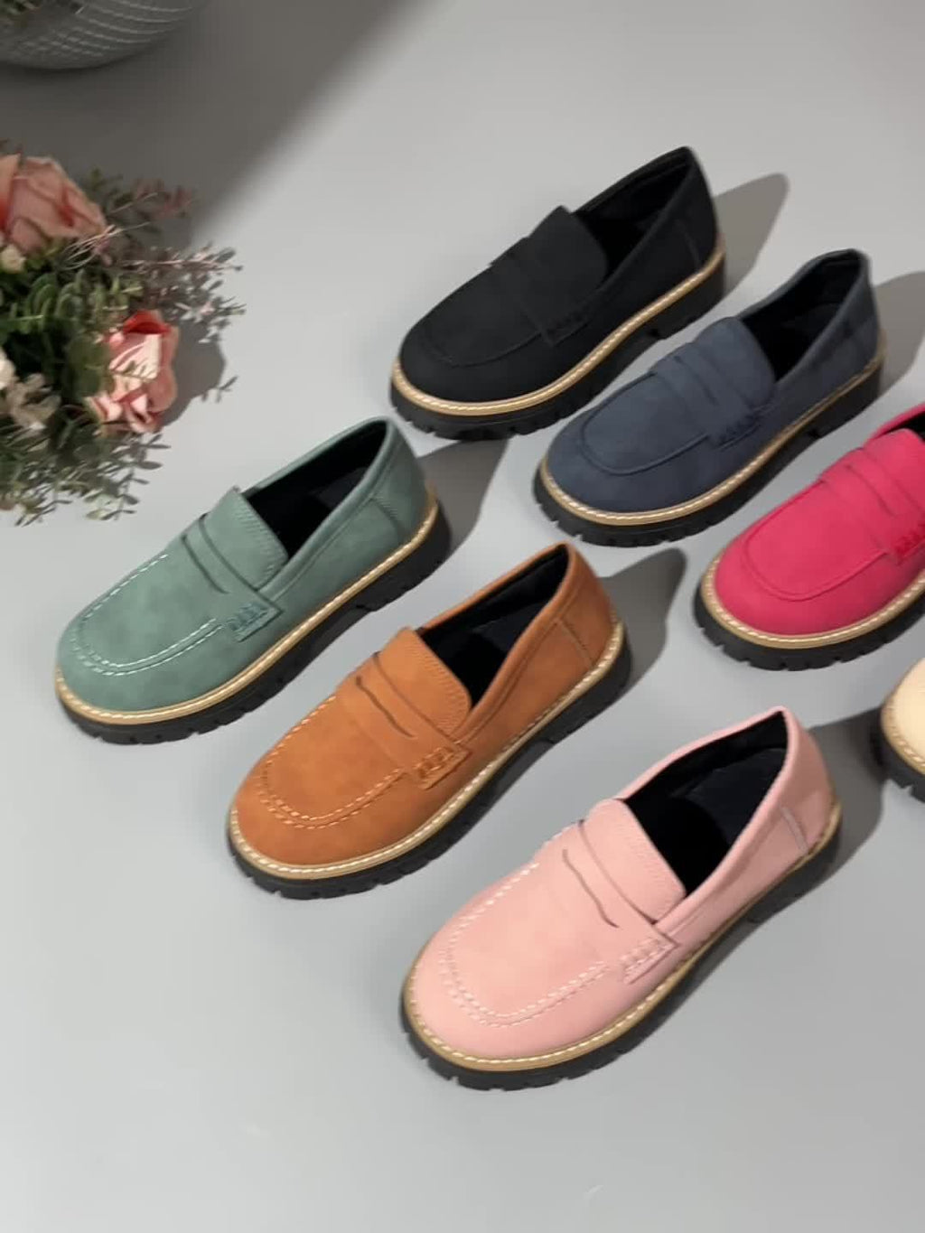LoaferMax | Retro-Slipper für Damen – Penny-Loafer aus Kunstleder