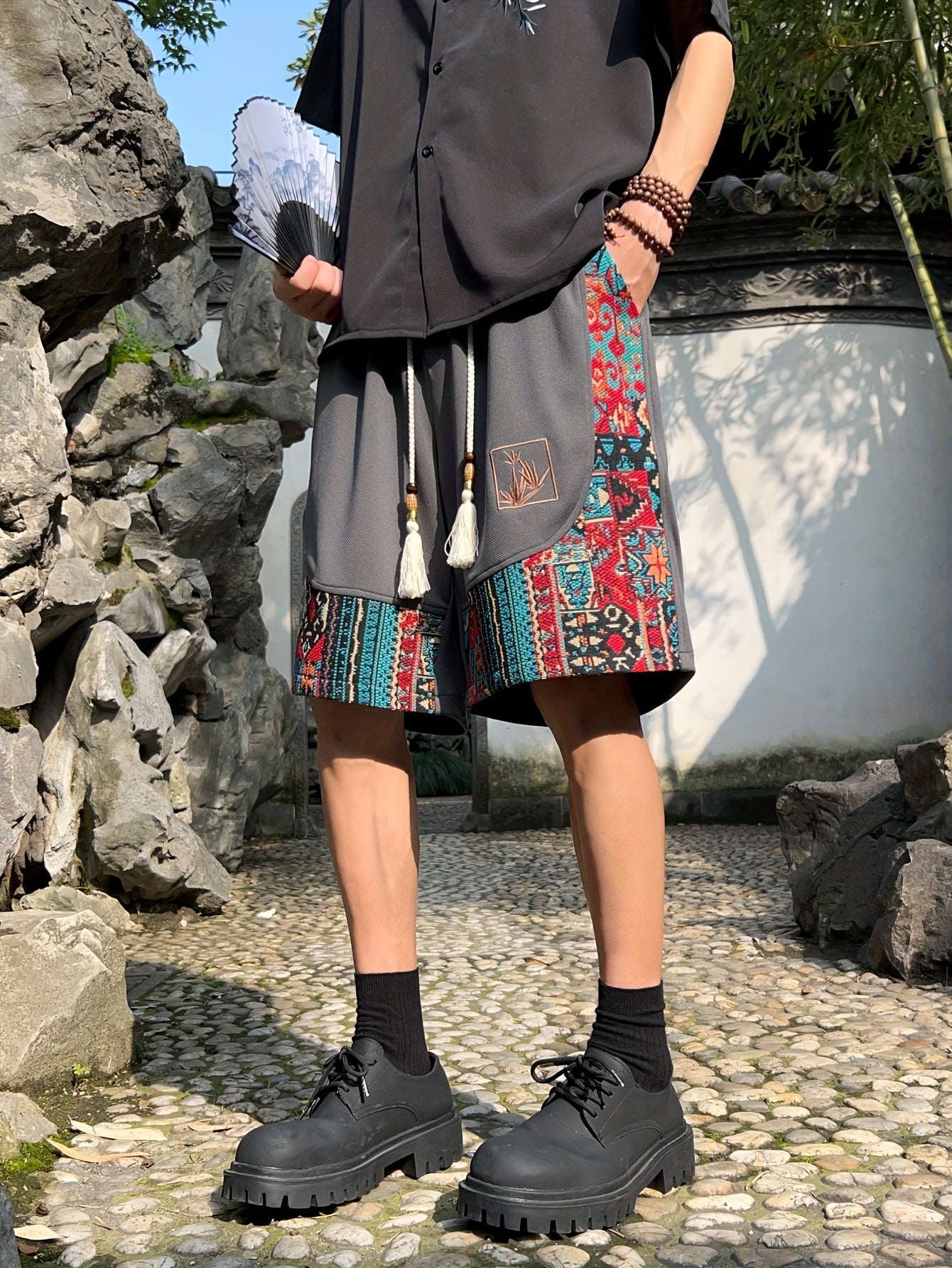 Kaelorn | Retro zomershort voor heren – casual streetwear trendy shorts, relaxed fit