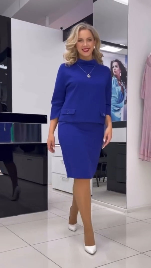 Linnea | Damespak met getailleerde blazer – Modern tweedelig pak voor kantoor, werk en speciale gelegenheden