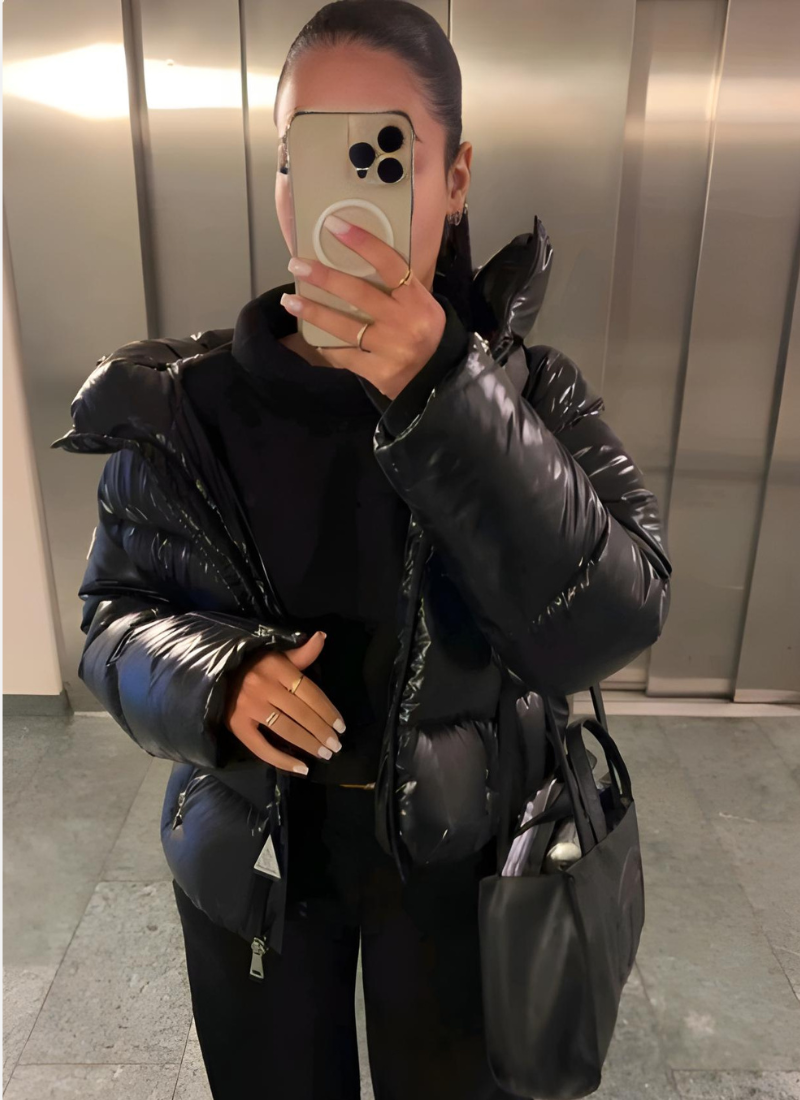 Lunique | Damen-Steppjacke mit Kapuze in schmaler Passform – Leichte, isolierte Winterjacke, schick und lässig