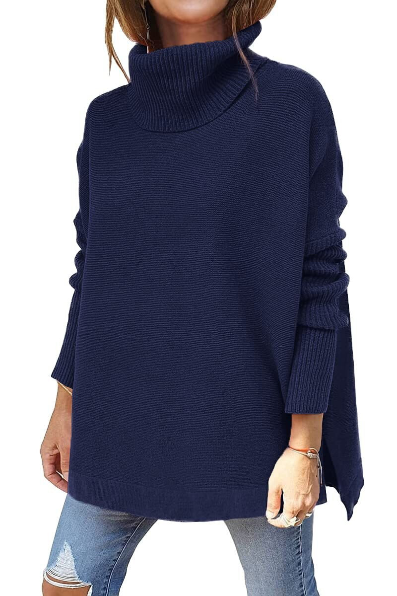 Tarelle | Hochwertiger Damen-Rollkragenpullover, bequemes Strickmuster, lockere Passform, Winteroberteil