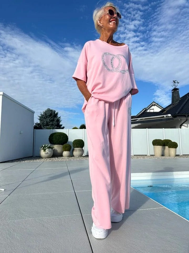 Sylvena | Dames Premium Lounge Set – Comfortabele Tweedelige Outfit voor Thuis en Casual