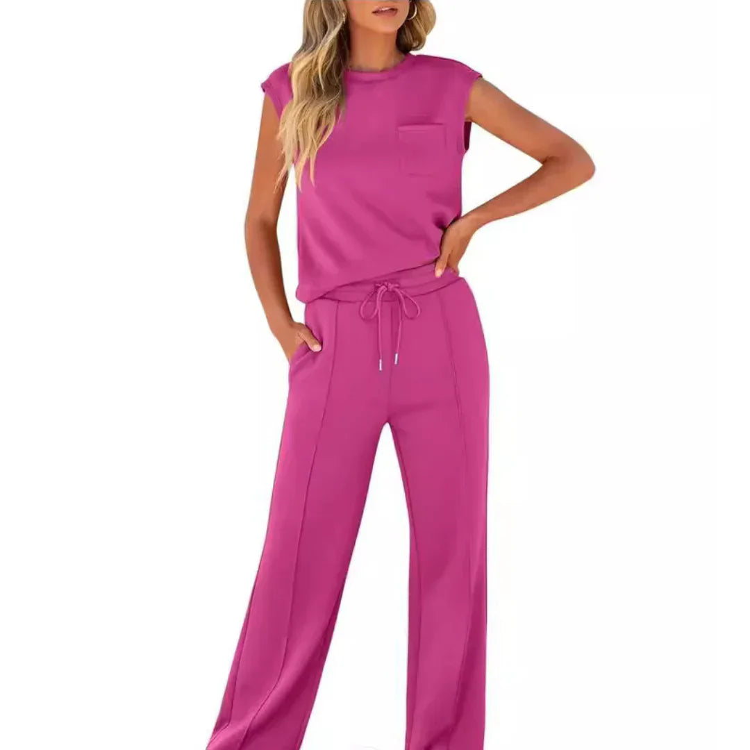 Rhea | Zachte loungeset voor dames – Tweedelige zomerse outfit met relaxte pasvorm