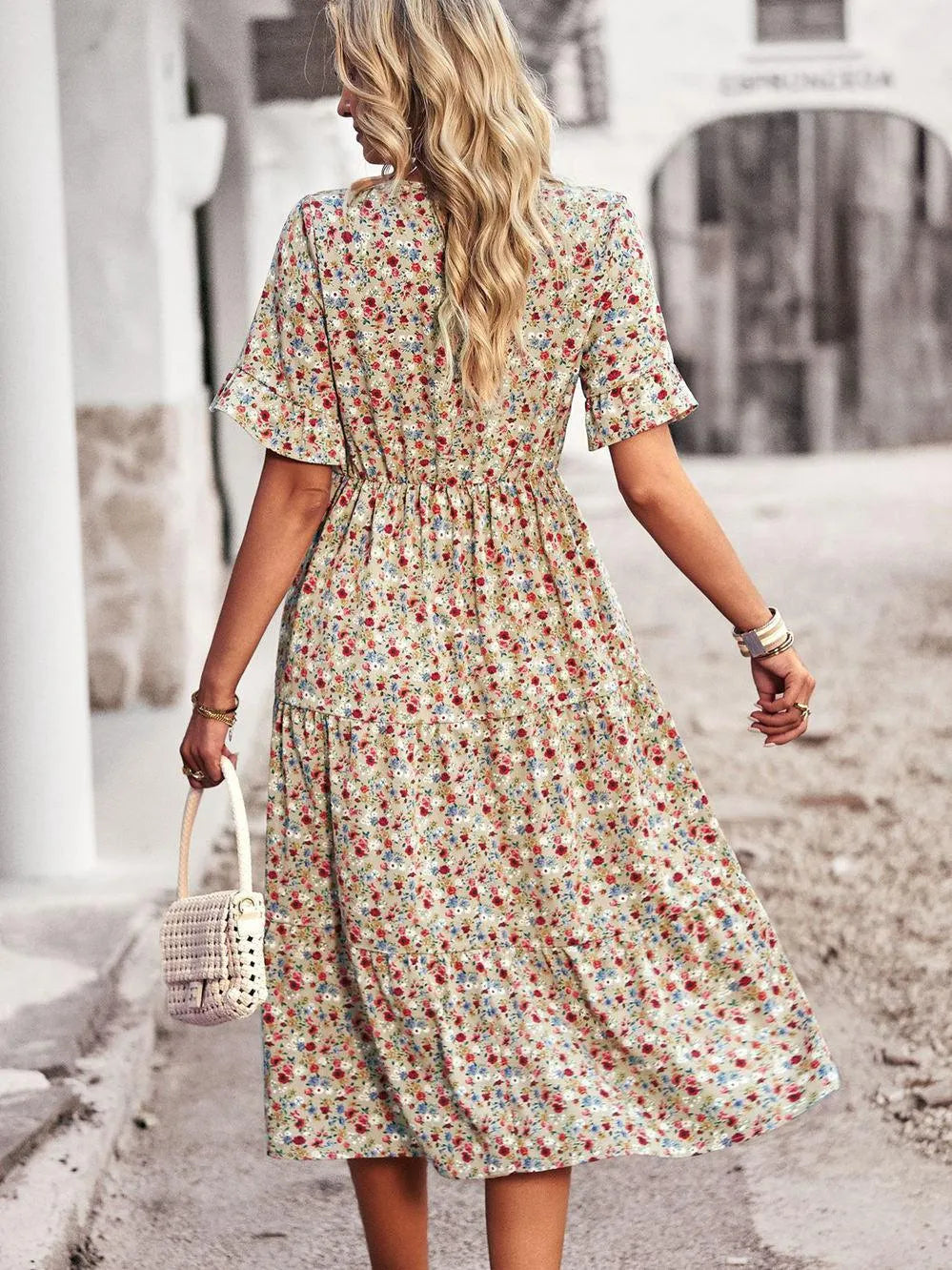 Orlaya | Zomerjurk voor dames – korte mouwen, luchtige casual pasvorm