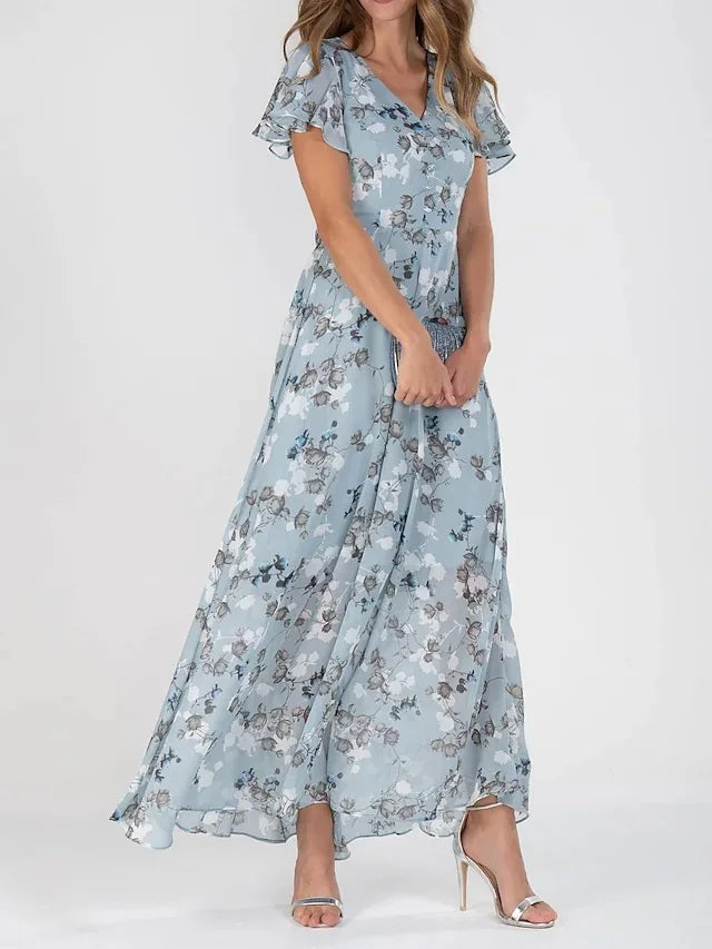 Olyne | Midi-jurk voor dames – Zomerjurk met tijdloos, soepel vallend silhouet