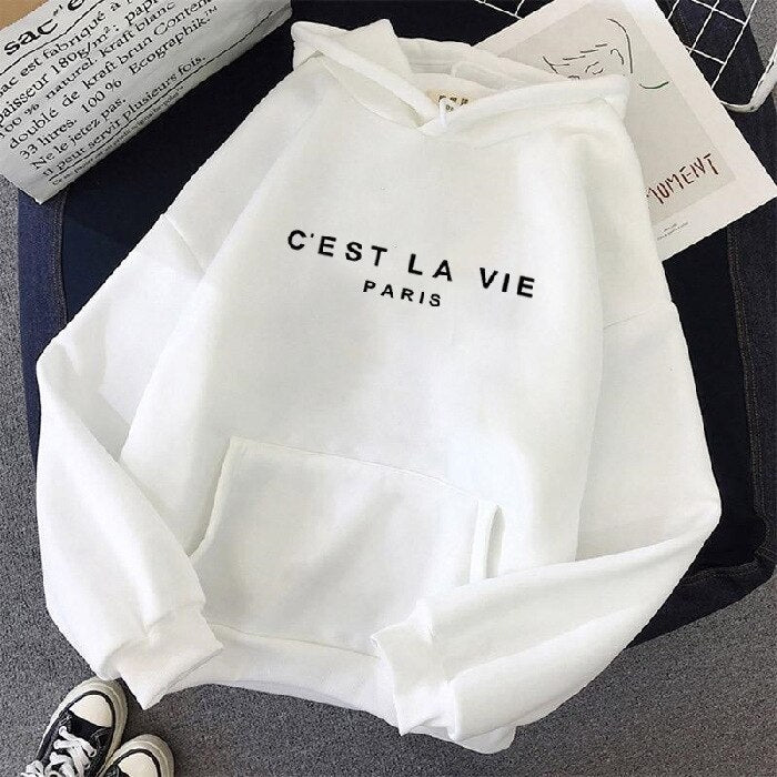 VieHood | La Vie Hoodie – Bequemer Damenpullover, lässiges Sweatshirt, weich und warm