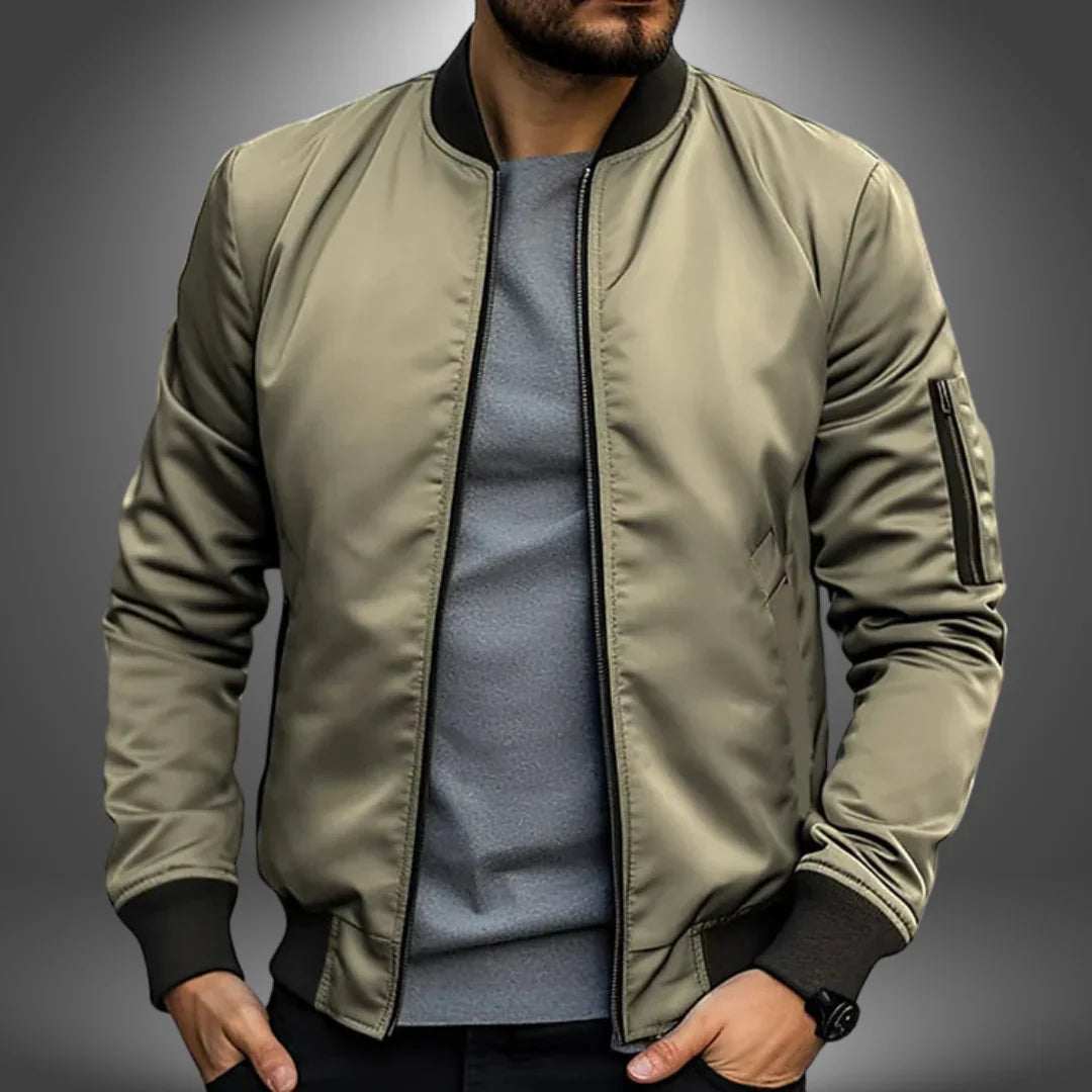 Rovanic | Leichte Herrenjacke – Lässige Bomberjacke, Windbreaker, bequeme Oberbekleidung