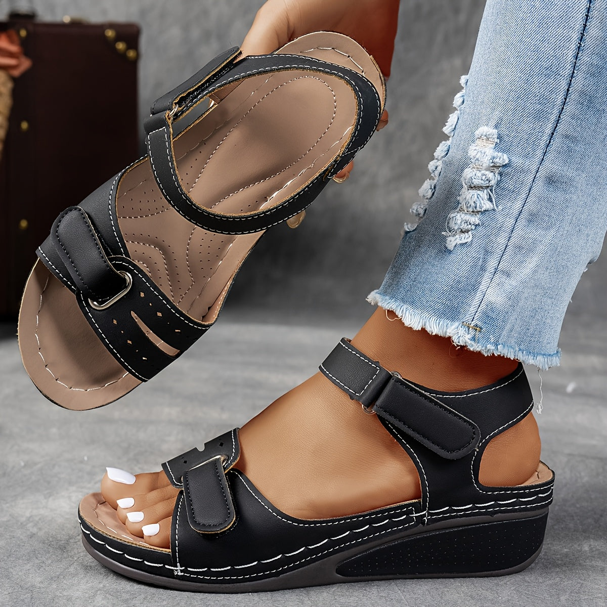 Jaxine | Orthopedische comfortsandalen – dames ondersteunend en verstelbaar