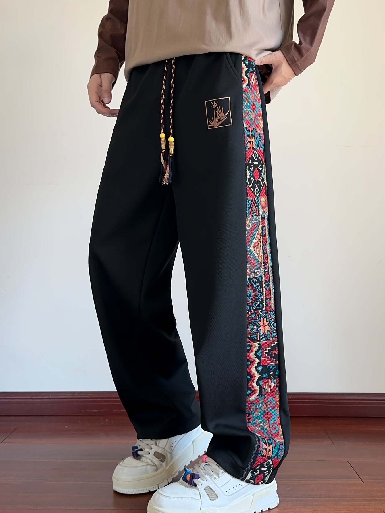 Ivaron | Herenbroek met wijde pijpen – Loszittende casual broek