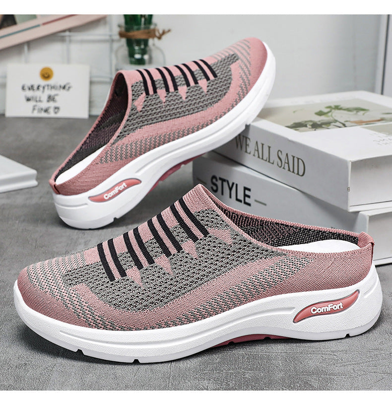 Nyraeth | Slip-on sneakers voor dames – Lichtgewicht, ademende schoenen van mesh, casual wandelsneakers