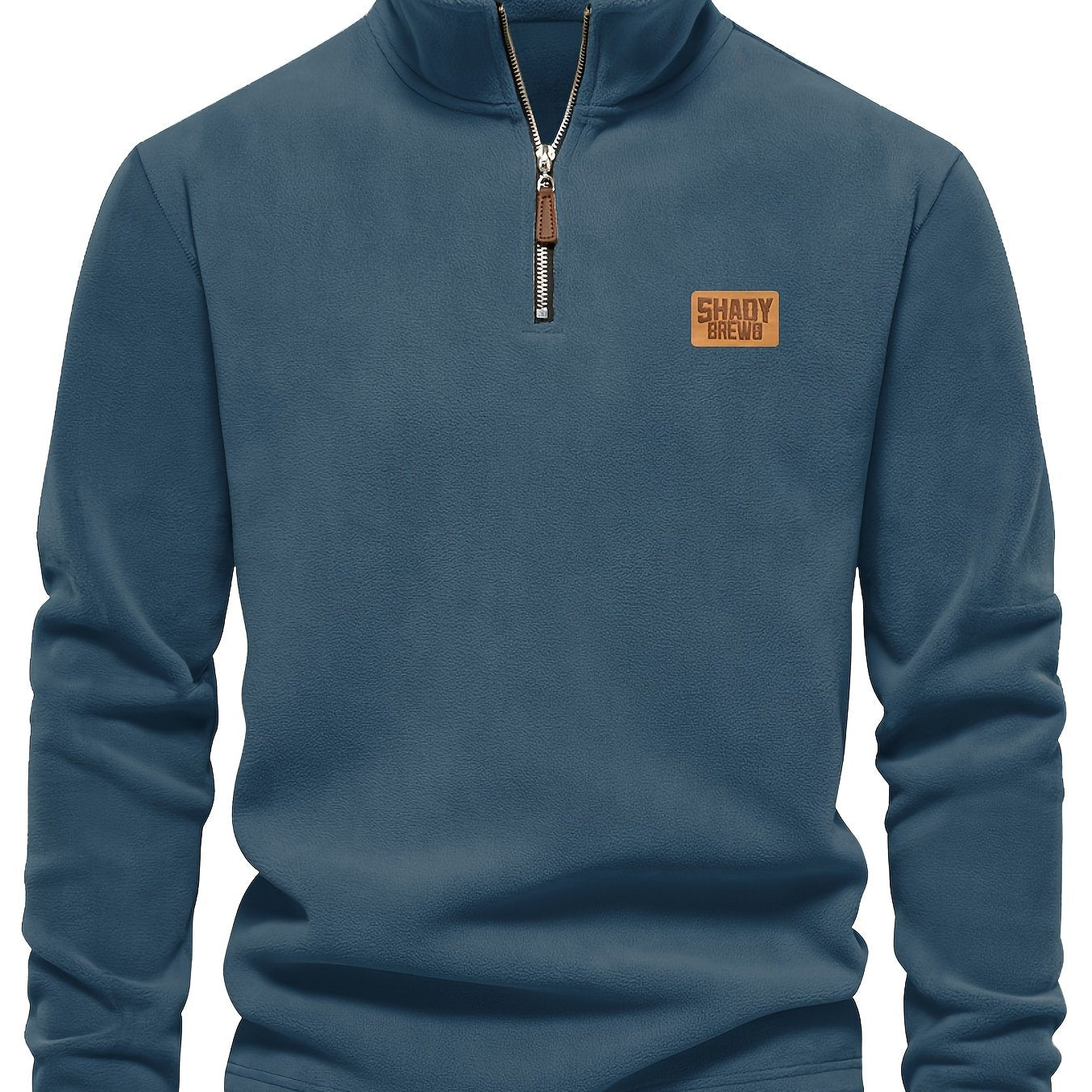 Daire | Thermische fleece gevoerde heren trui met halve rits – Warm, stevig winterhemd, halve rits