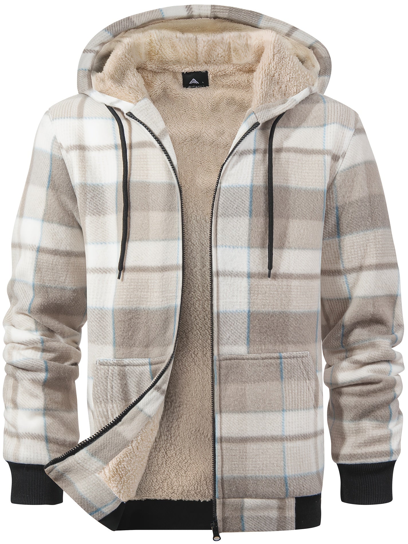 Luthar | Heren fleece hoodiejack voor zware omstandigheden – Warme winterjas met verstelbare capuchon