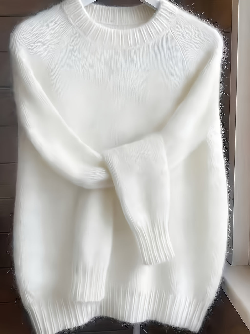 Lorixa | Zachte mohairmix trui voor dames – Comfortabele, stijlvolle raglanmouwen voor de winter