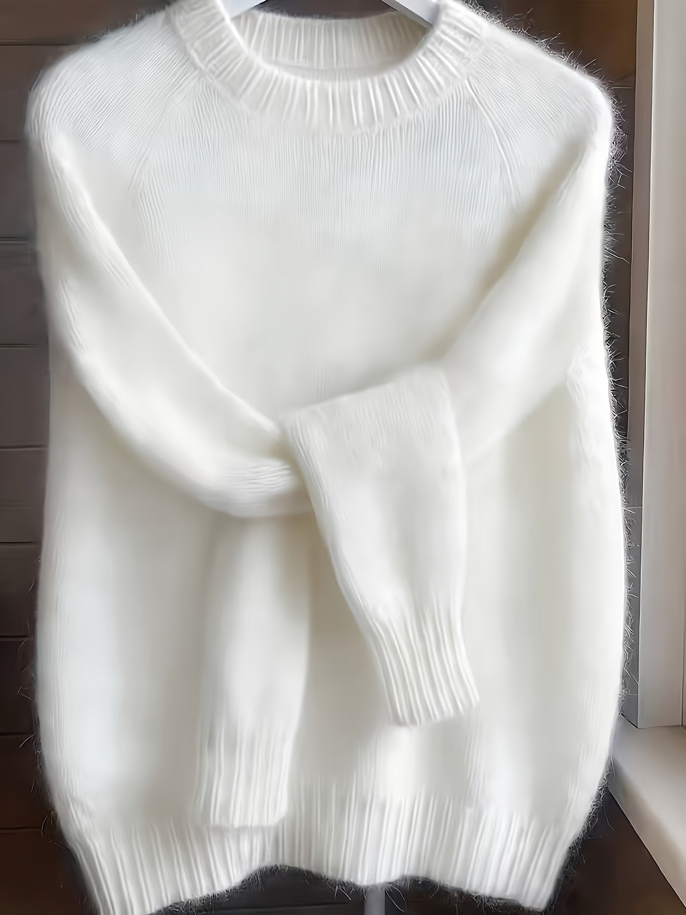 Lorixa | Zachte mohairmix trui voor dames – Comfortabele, stijlvolle raglanmouwen voor de winter