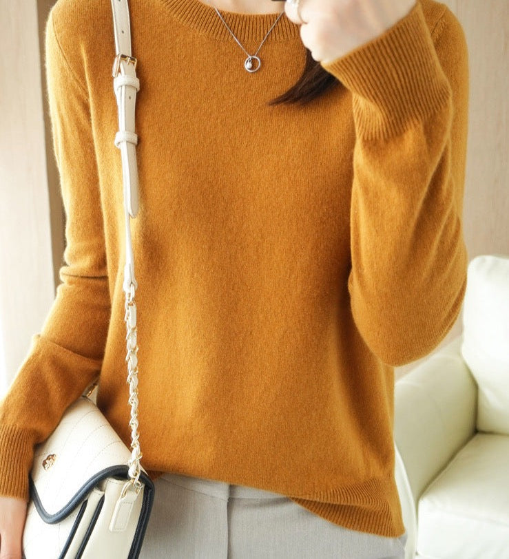 Sanne | Eleganter Pullover aus Merinowolle, weich und atmungsaktiv, leichter Strickpullover