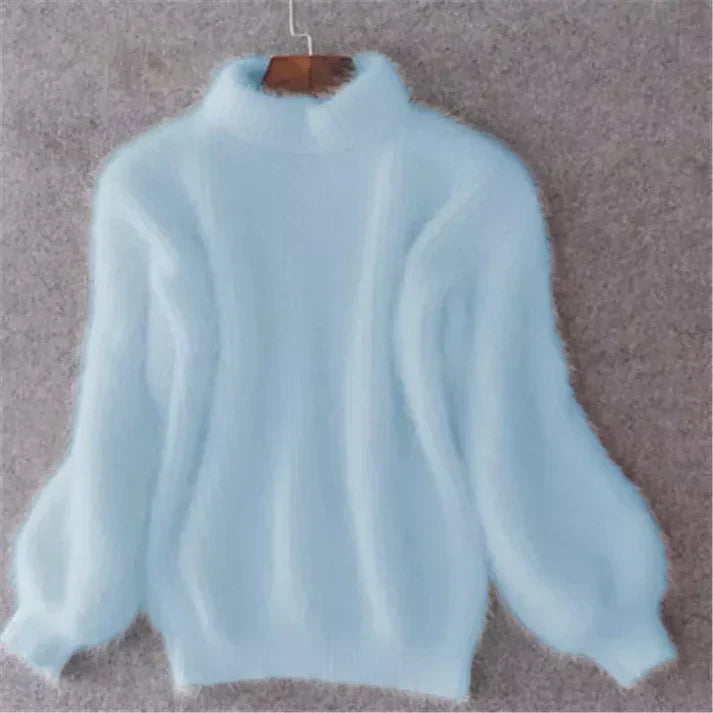 Thariel | Gemütlicher Vintage-Angorapullover für Damen – flauschig, weich, elegant gestrickt