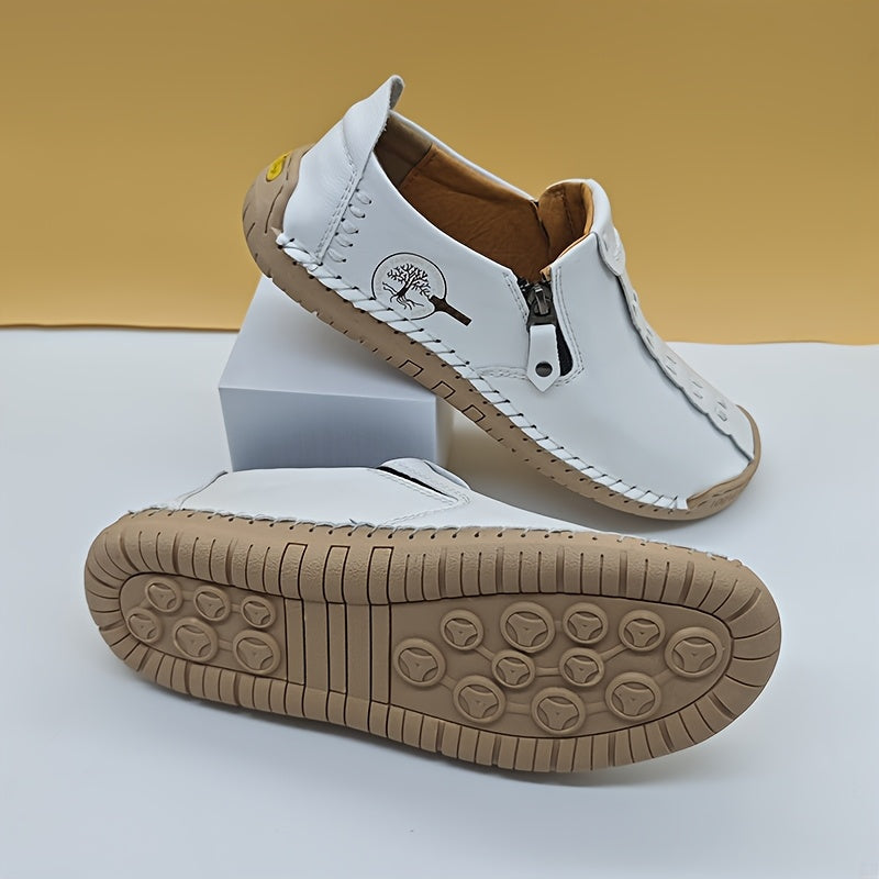 Tapio | Mocassins vintage pour hommes faits main - Mocassins décontractés légers à enfiler pour l'extérieur