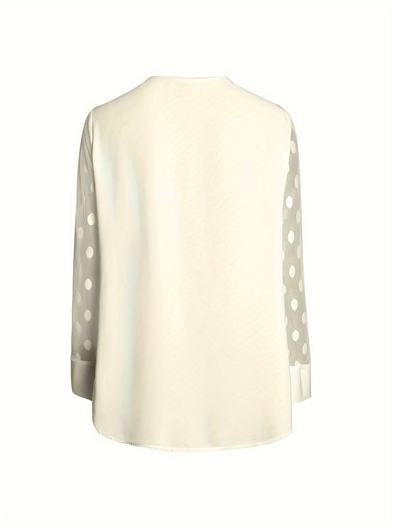 Kariselle | Elegante blouse van mesh met lange mouwen voor dames - Chique & ademende top