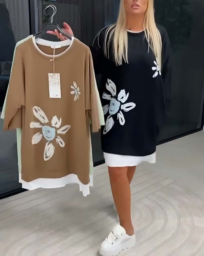 Velira | Dames Casual Jurk met Relaxte Pasvorm