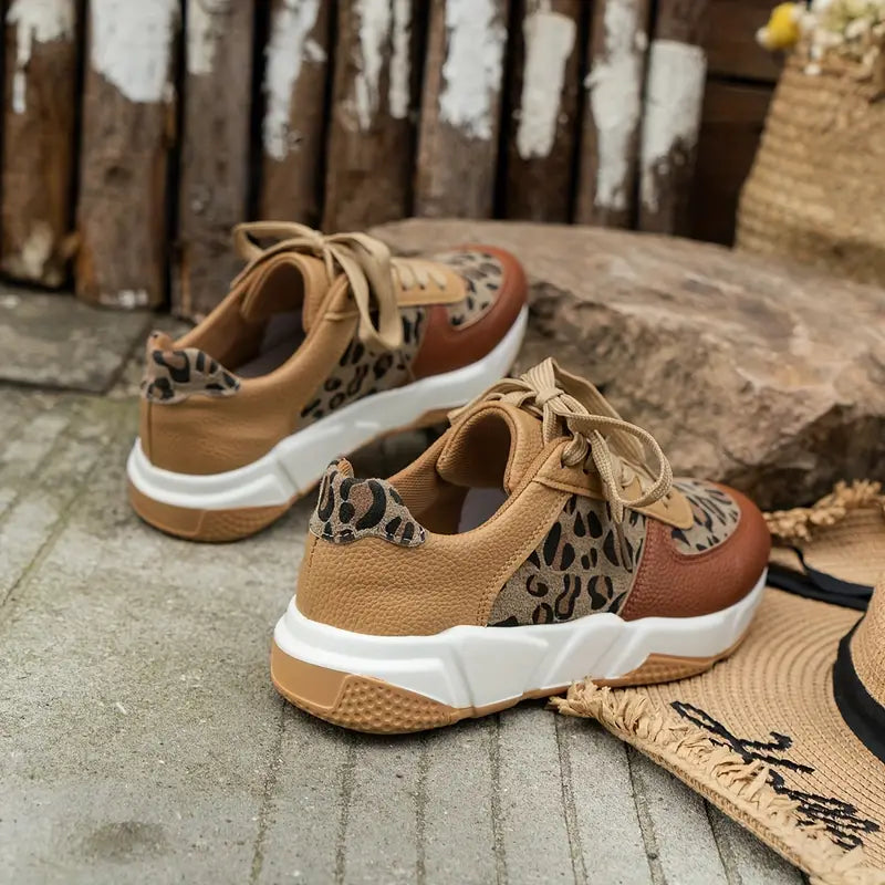 Myrrina | WildStep Leopard Sneakers – Casual damesschoenen met luipaardprint