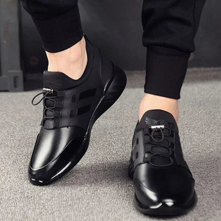 Oisin | Stijlvolle leren sneakers voor heren – Comfortabele sneakers voor dagelijks gebruik