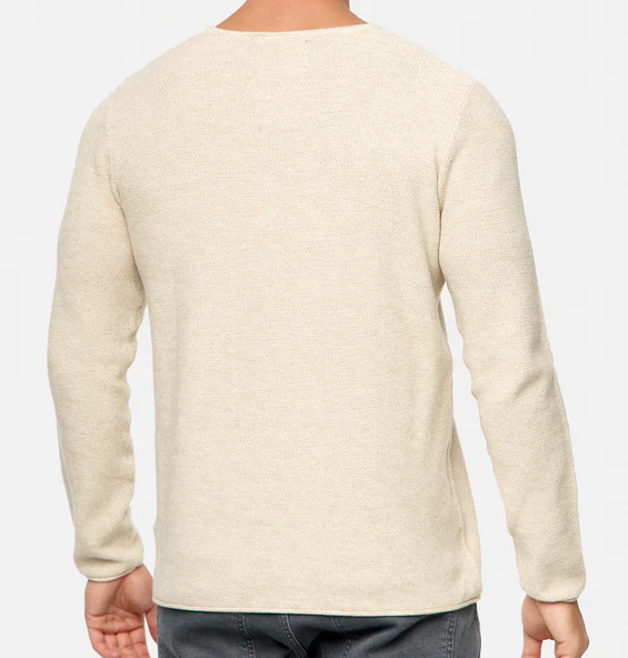Lorvric | Pull classique à col rond pour homme – Pull léger et respirant en maille, haut décontracté