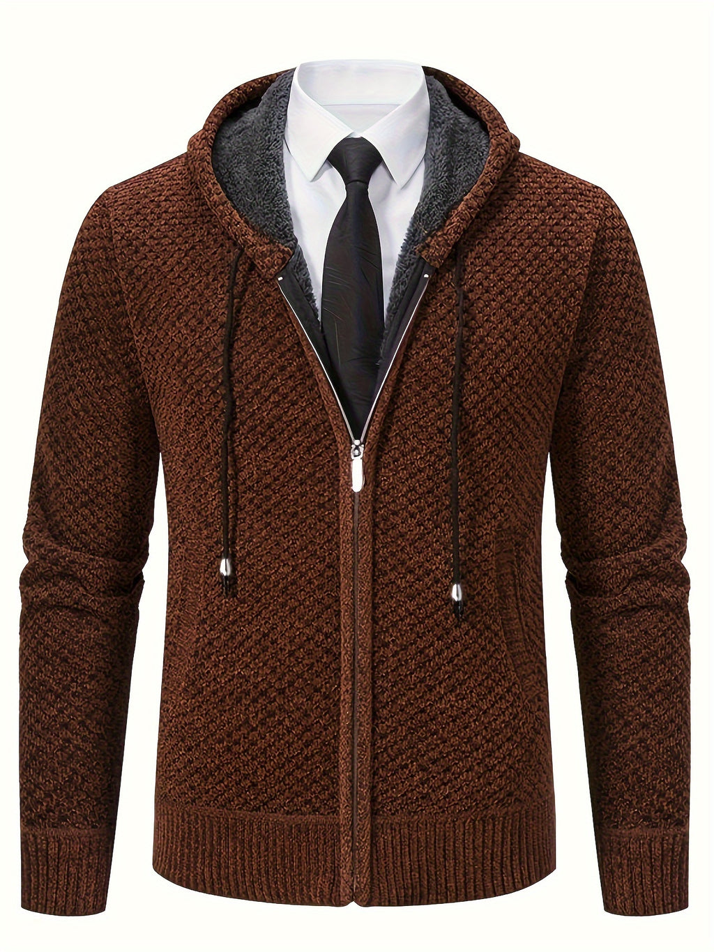 Diron | Casual vest met open voorkant – zachte chenille trui, lichtgewicht breisel, comfortabel om te combineren