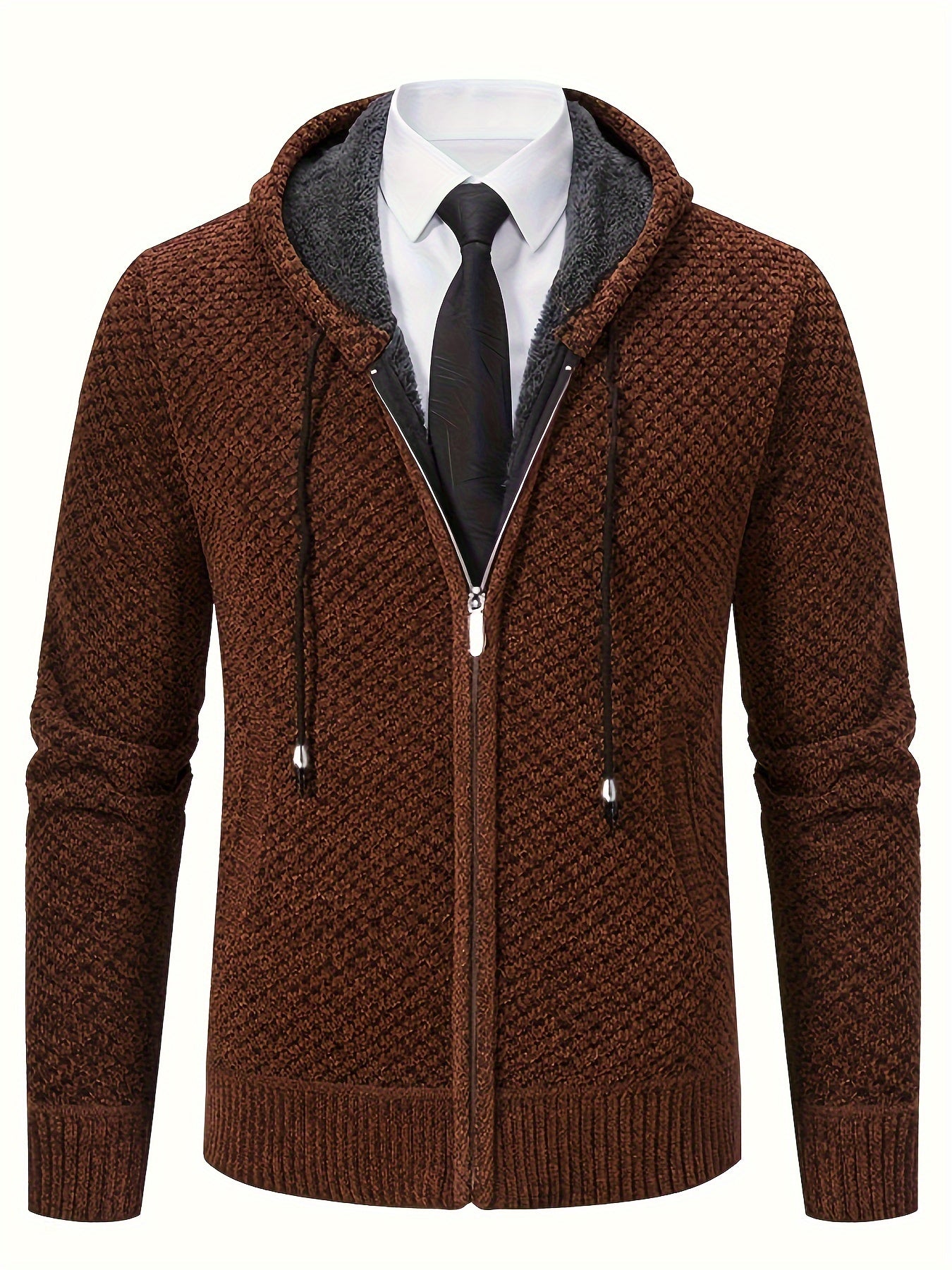 Diron | Casual vest met open voorkant – zachte chenille trui, lichtgewicht breisel, comfortabel om te combineren