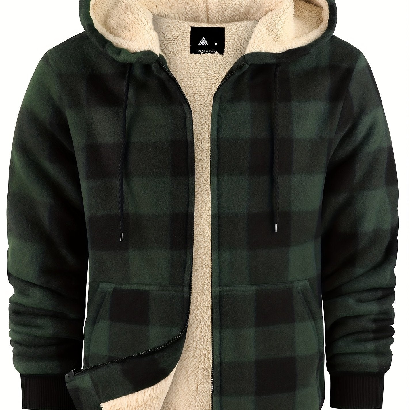 Luthar | Heren fleece hoodiejack voor zware omstandigheden – Warme winterjas met verstelbare capuchon