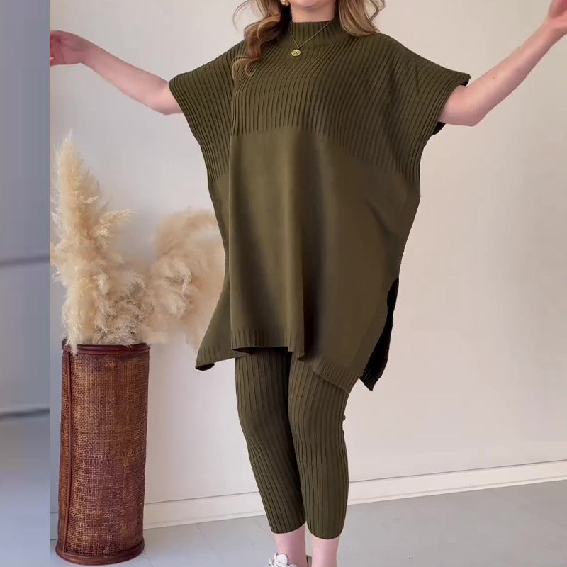 Jania | Casual tweedelige set met vleermuismouwen voor dames – Lichte zomeroutfit
