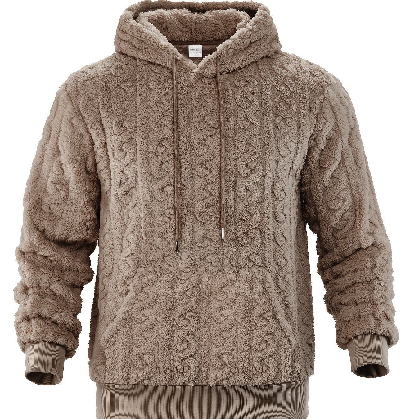 Rander | Thermische fleecehoodie voor heren – Warme pullover-sweatshirt, casual outdoor wintertop